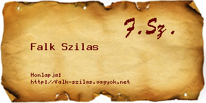 Falk Szilas névjegykártya